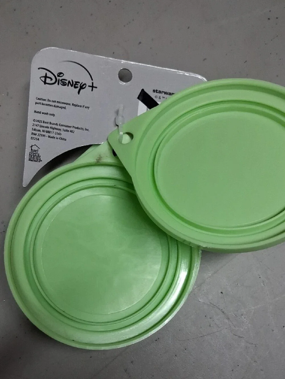 Star Wars Green Grogu Plastic Food Can Covers - 3 Pack